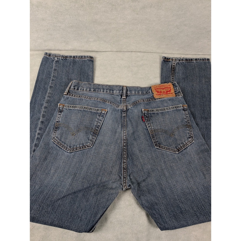 Levis 505 Regular Fit Straight Leg Jeans 34x32  Blue Denim Medium Wash